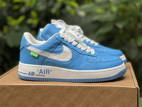 Original factory_ Louis Vuitton _ Nike Air Force 1 Low Sky Blue Color Low Low League_ full code shipment_ 38_46-96519d46